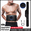 EMS Abdominal Slimming Massage Belt Fitness Waist Trainer for Belly Back Leg Arm Fat Shaping & Muscle Relief