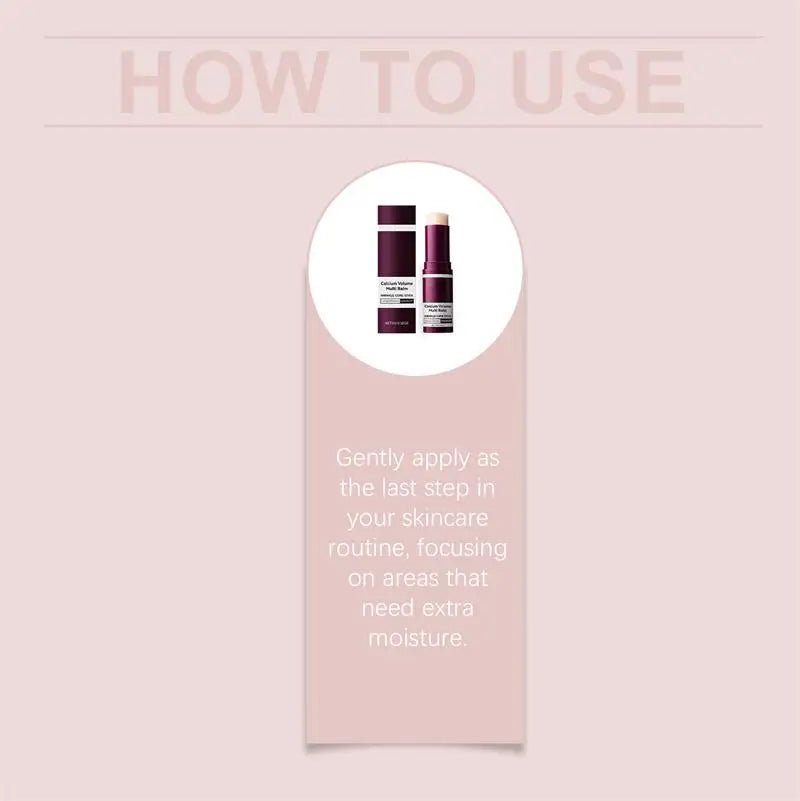 Calcium Volume Multi Balm Deep Hydration Face Skin Elasticity Enhanced Puffy Eyes Treatments Anti Wrinkle Collagen Balm Stick