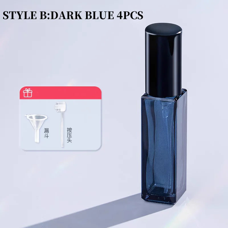 4PCS 10/20ml High Quality Perfume Spray Bottle Empty Glass Parfum Atomizer Travel Cosmetic Bottl Sample Vials Refillable Mini