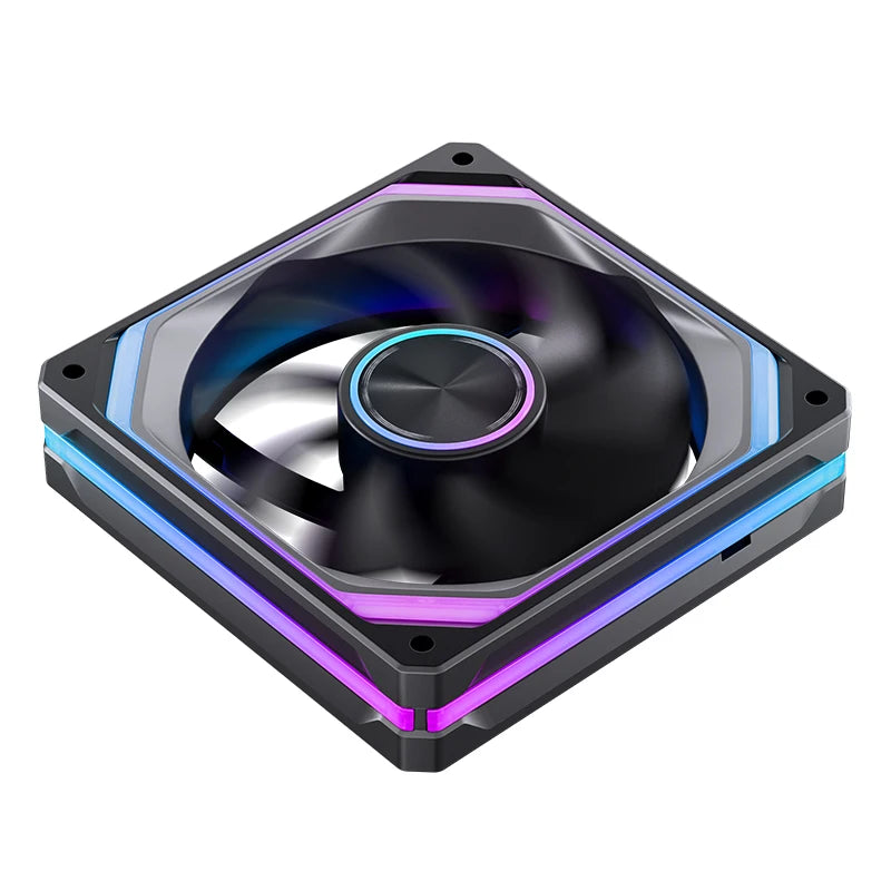 JONSBO XA-120/240/360 PC Case Fan Three Sided Mirror 5V/3Pin ARGB Fan Integrated Cold Exhaust Cooling Fan