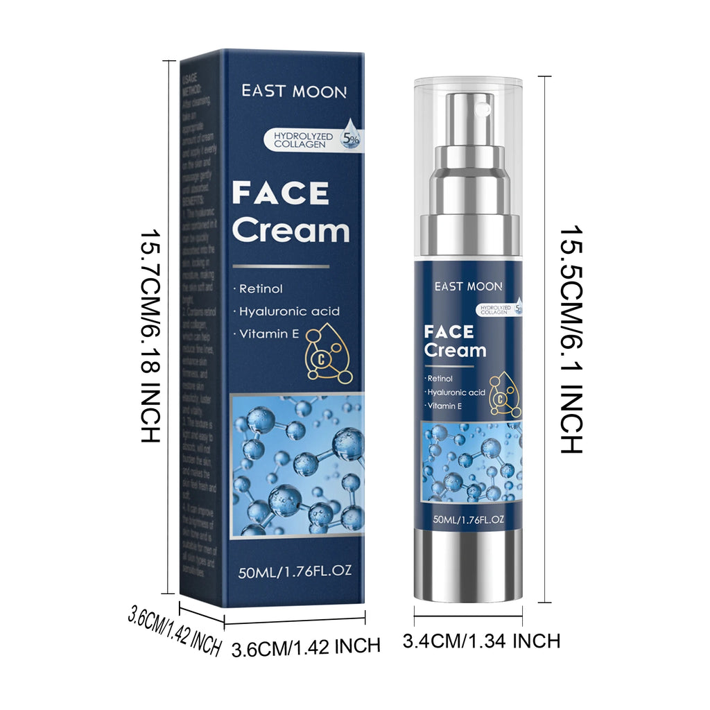 Retinol Face Cream for Men Firming Lifting Brightening Fade Fine Lines Anti Puffiness Moisturizing Nourishing Facial Skin Care
