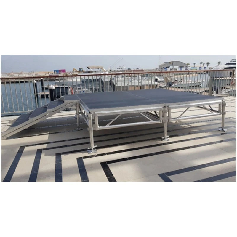 1.22M 2.44m Aluminum Concert Stage Podium 4x 8ft Plywood Stage 4ft 8ft