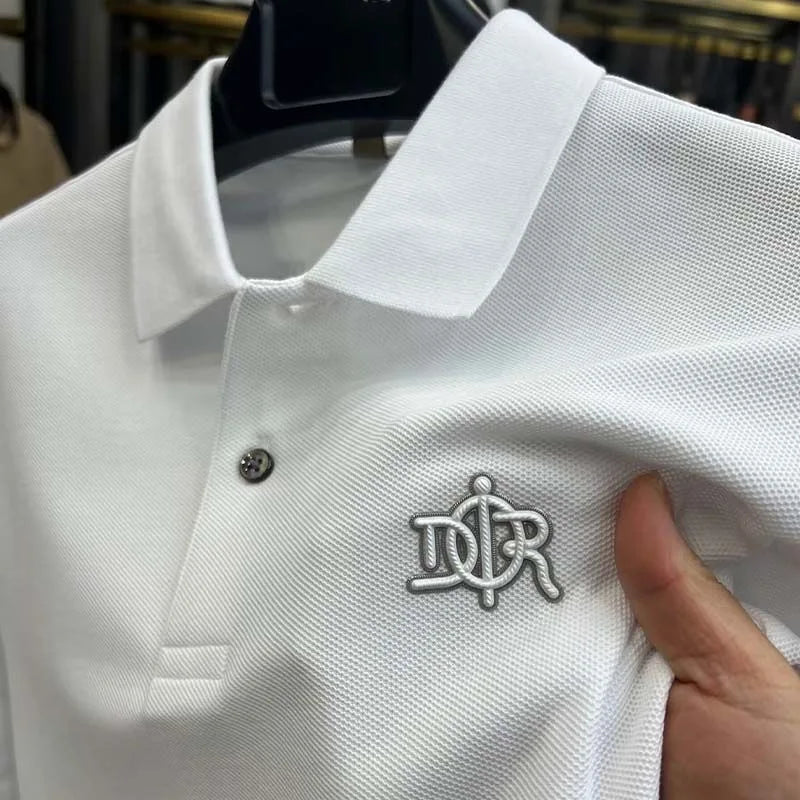 100% pure cotton high-end short sleeve men's polo shirt summer designer luxury brand embroidered Paul T-shirt fashion men's wear