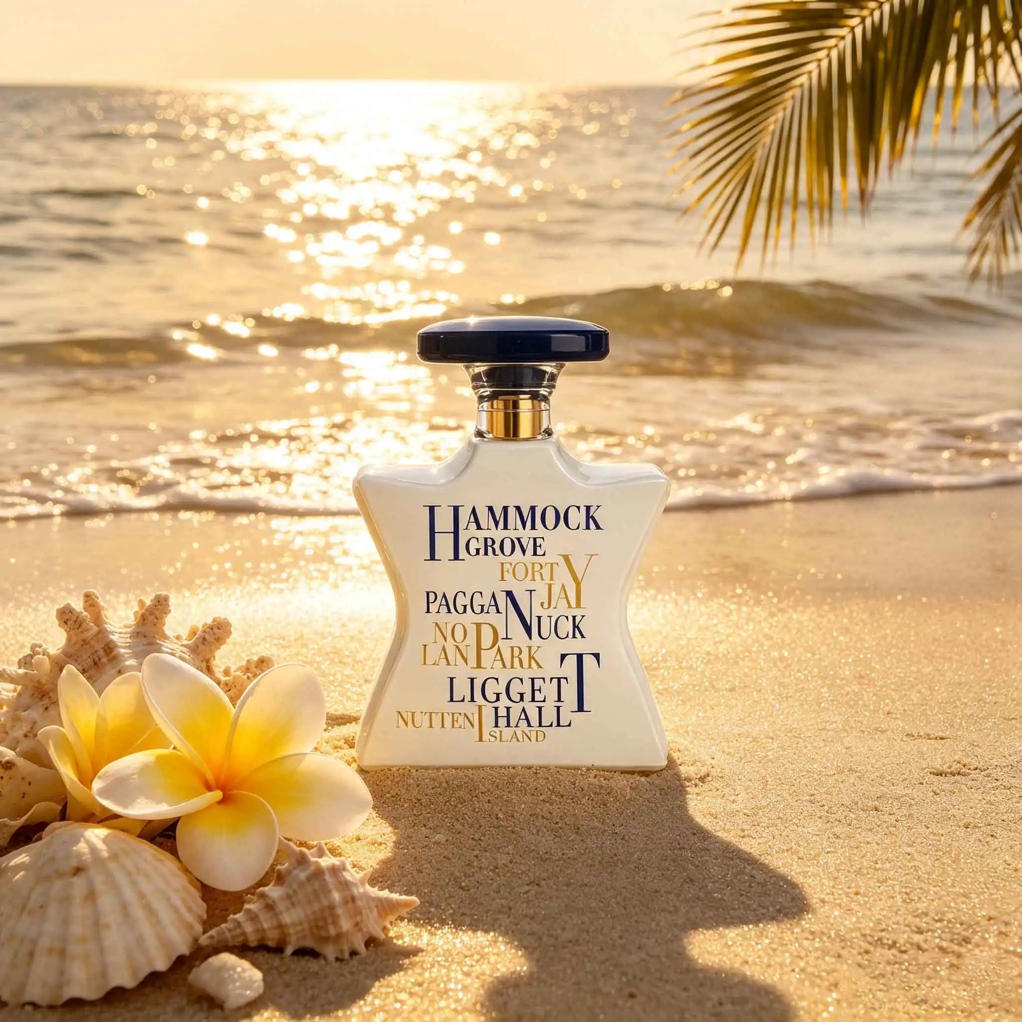 Luxury NYC Fragrance Bond No.9 Governors Lsland, Elegant Blue-white Gift Box With Iconic Star Ceramic Bottle. Rich Woody Incense Aroma, Decent Gift Choice For Couples & Business Occasions