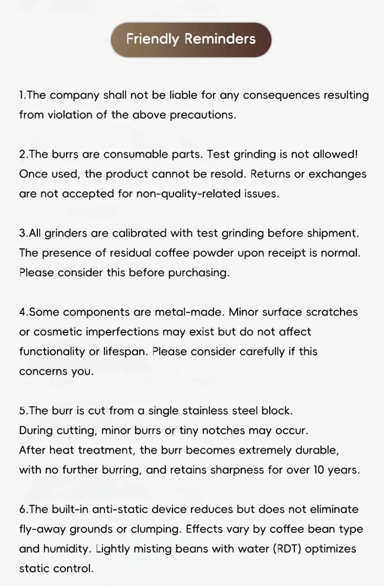 E55Pro Electric Coffee Grinder 55MM Titanium Cone Burr Stepless Adjustment Espresso Brew Coffee Bean Grinder Black