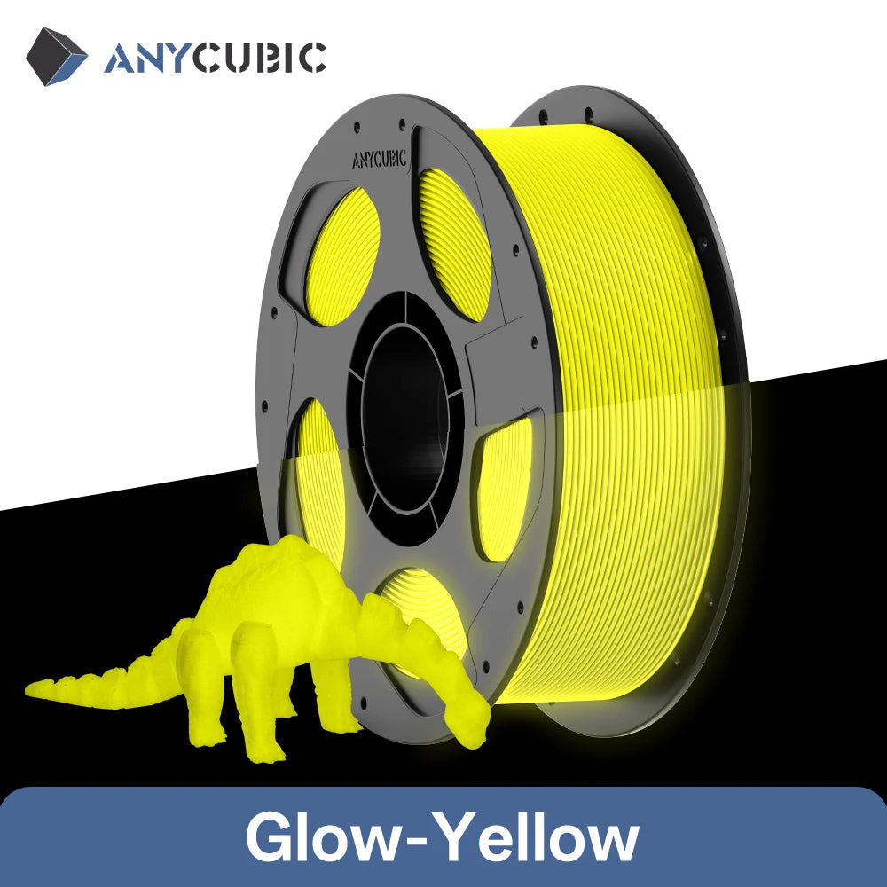 ANYCUBIC Glow Filament 3D Printer Luminescent PLA Glow in The Dark ECO-friendly Luminescent Materials for Kobra S1 Kobra X