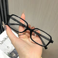 Black Square Small Frame Myopia Glasses Anti Radiation and Anti Blue Light Ultra Light Myopia Glasses Prescription 0 To -4.0