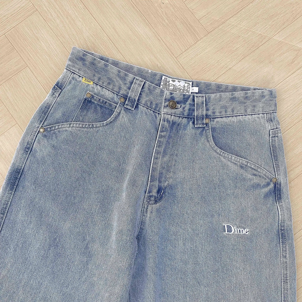 2025 Dime Jeans for Men Dime Skate Baggy Jeans Embroidery Denim Simple Dime Pants Women Jeans Mujer Hot Traf Men Jean