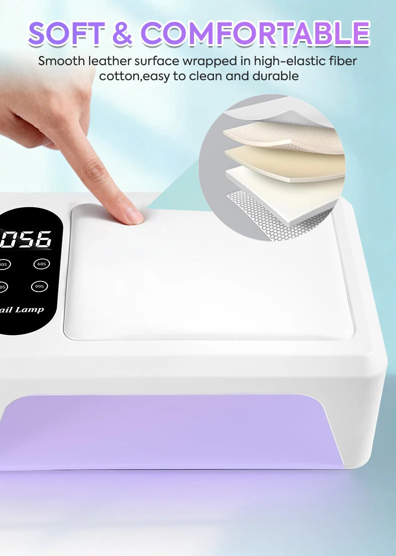 Professional 96 LED Nail Lamp Quick UV Gel Nail Polish Dryer With 4 Timer Sensor Lamp For Manicure Salon Tools