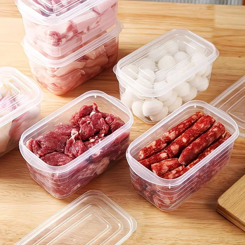 Food Storage Containers 12pcs (6 boxes +6 lids), Airtight Leak-Proof Stackable Microwave-Safe for Fridge Meal Prep Lunch Boxes