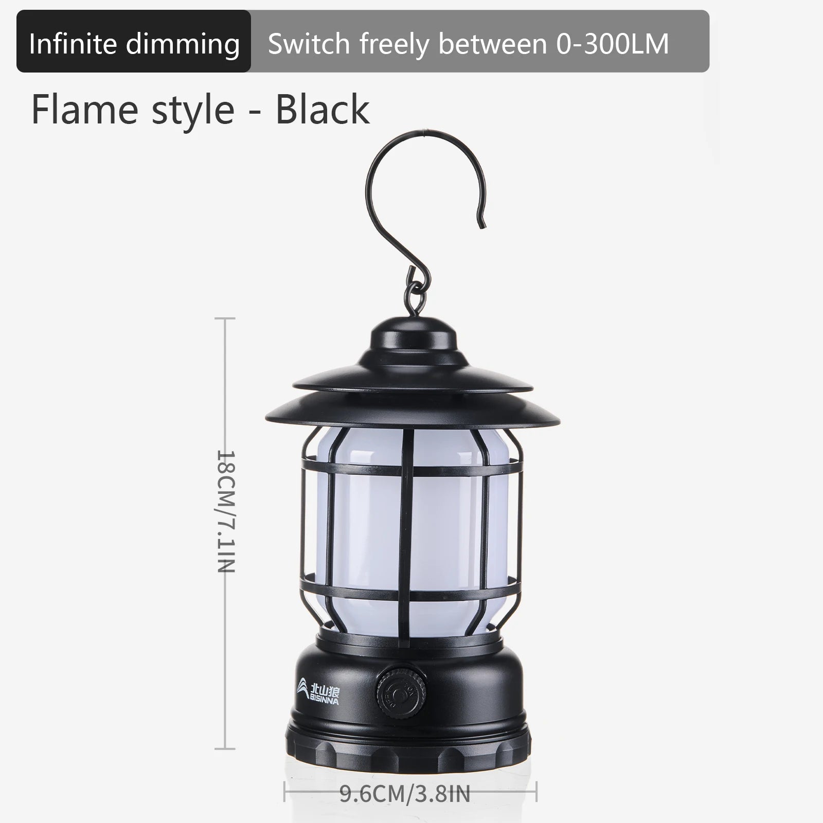 BISINNA Camping Lights Long Endurance Outdoor Tent Lights Rechargeable/Battery Waterproof Camping Lights Retro Atmosphere Lights
