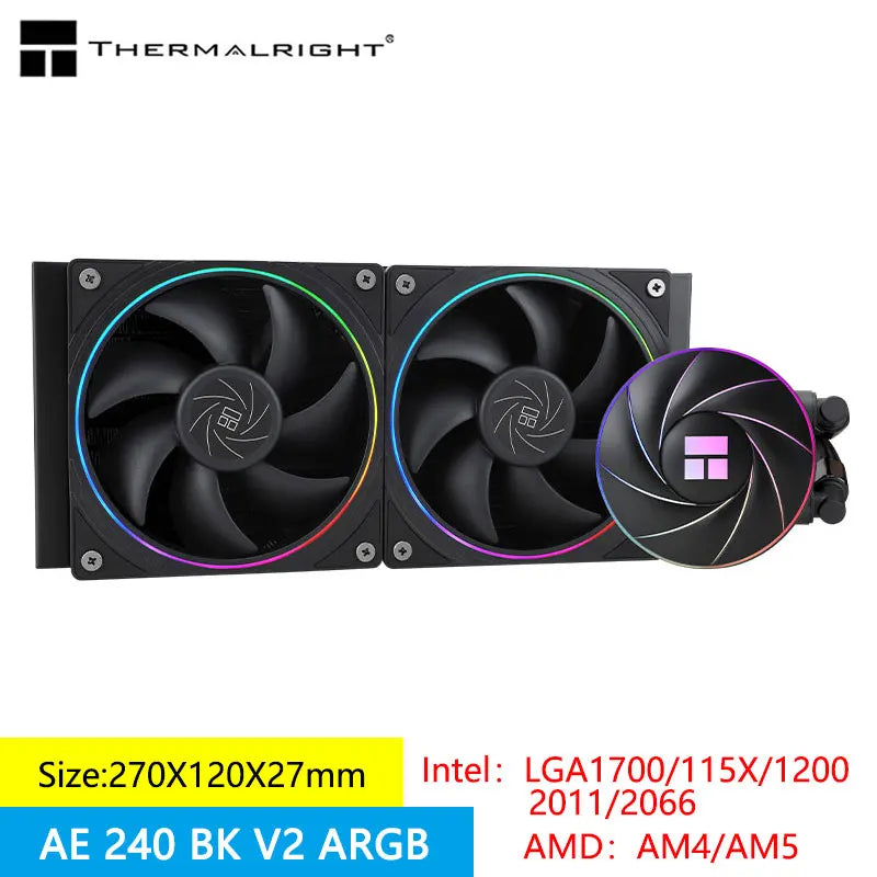 Thermalright Aqua Elite White 240 V2 All-in-one water cooling radiator Halo ARGB supports LGA1700/115X/2011/AM5/AM4