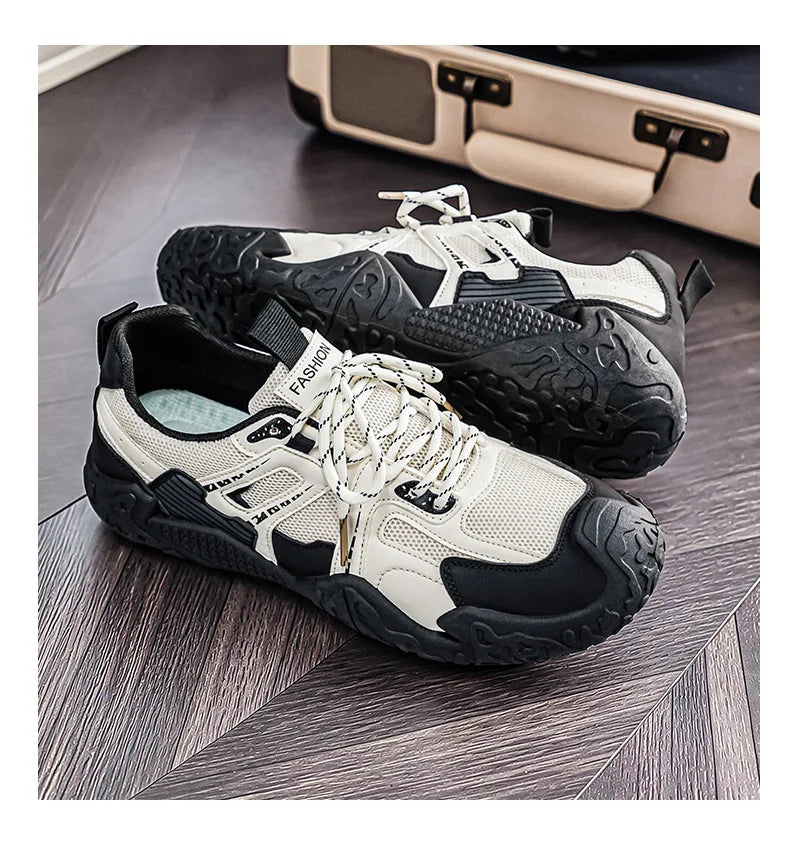 Men's 2026 Summer New Breathable Hiking Sneakers Anti-Slip Wear-Resistant Outdoor Casual Daily Streetwear Footwear in 3 Colors