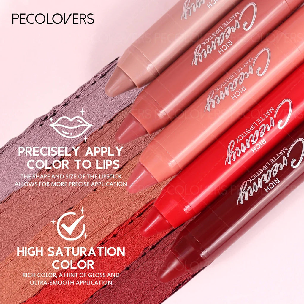 Smooth Lip Glaze,Waterproof, Moisturizing Matte Lipstick Pen,Perfect for Party & Stage Makeup