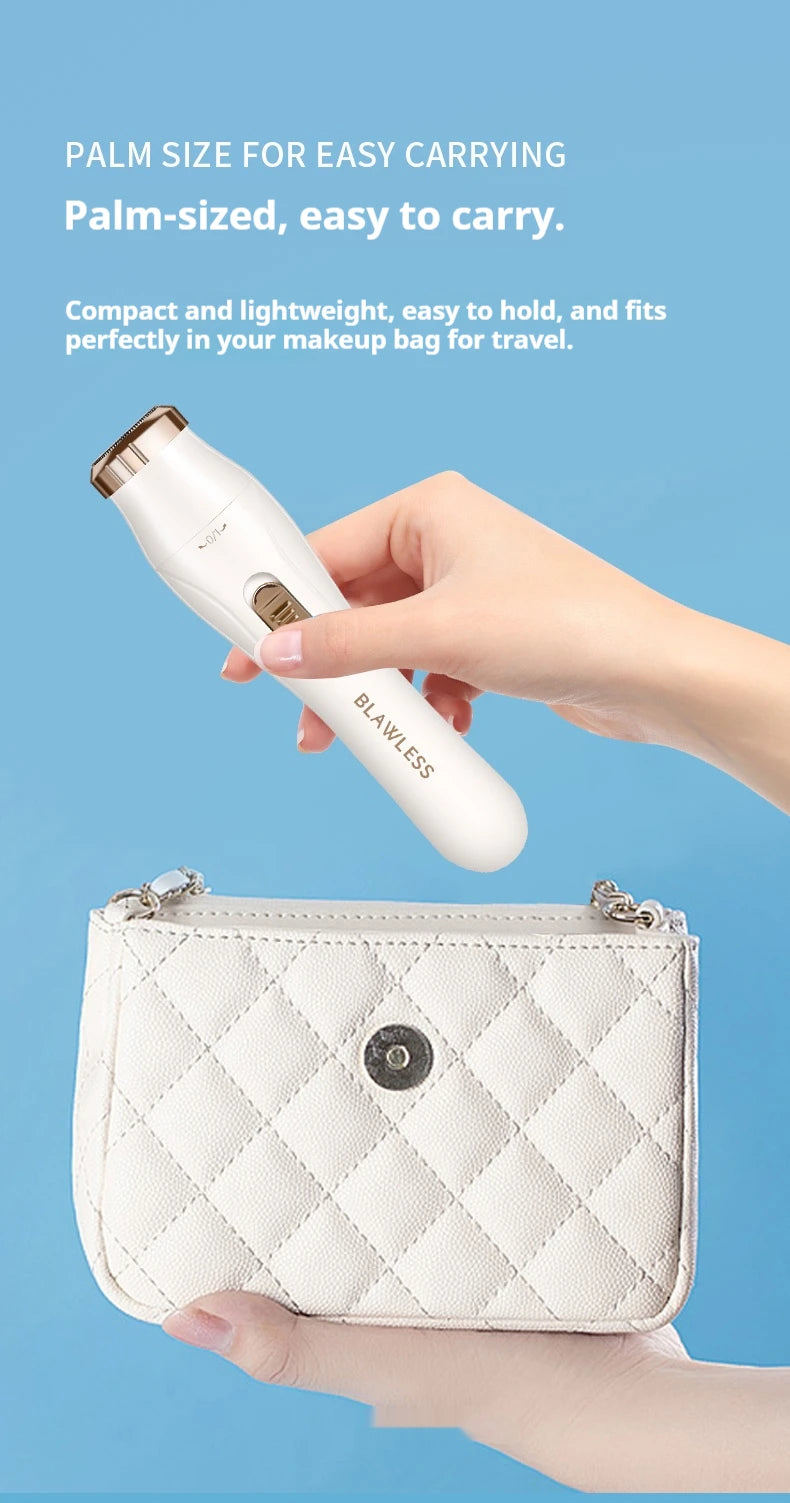 Women's Electric Shaver Painless Hair Remover for Face Bikini Underarms Legs Body Portable Epilator