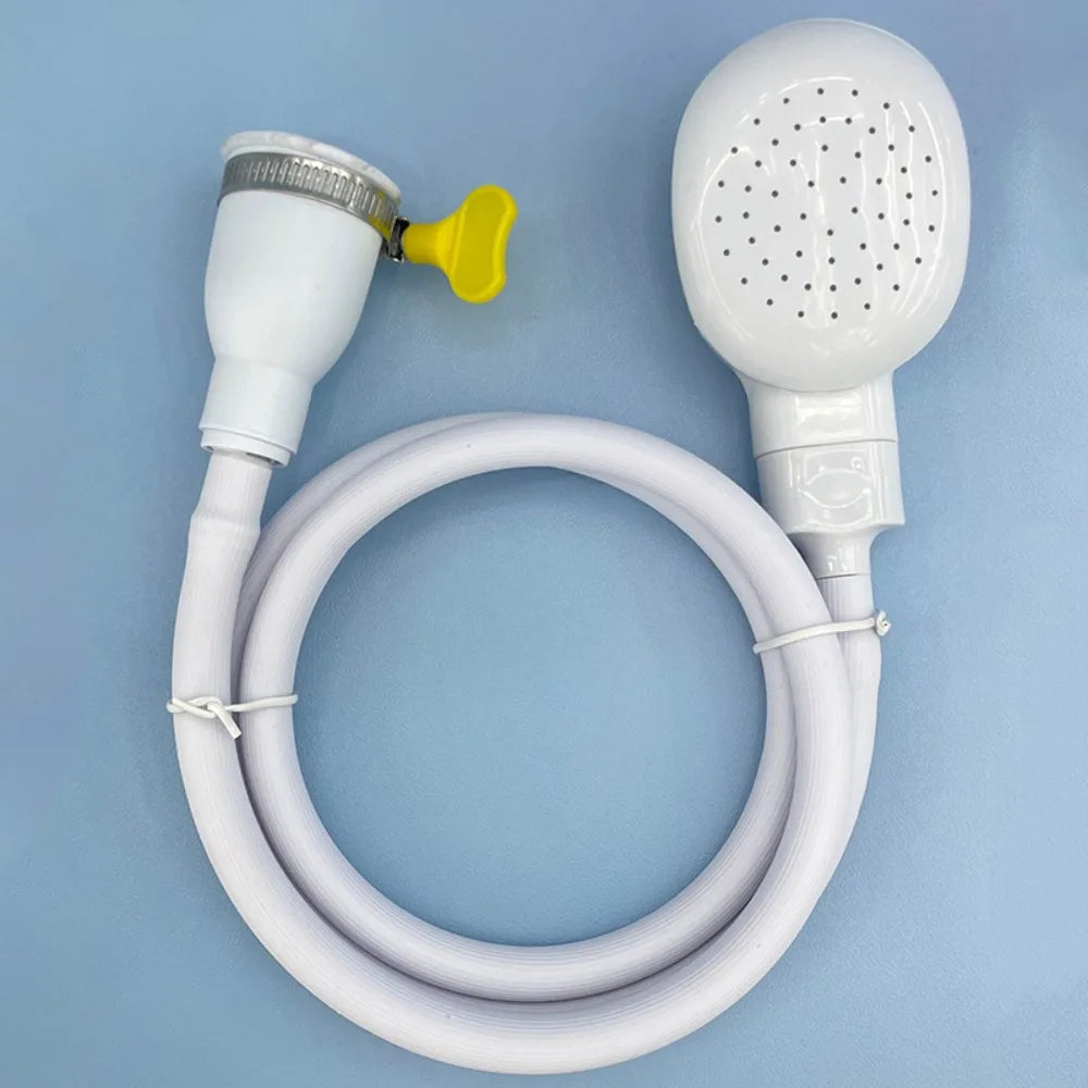 Universal Sink Spray Rubber Hose Handheld Rain Shower Head Portable Spray Head for Kitchen Bathroom Pet Cleaning Showerhead 1PC