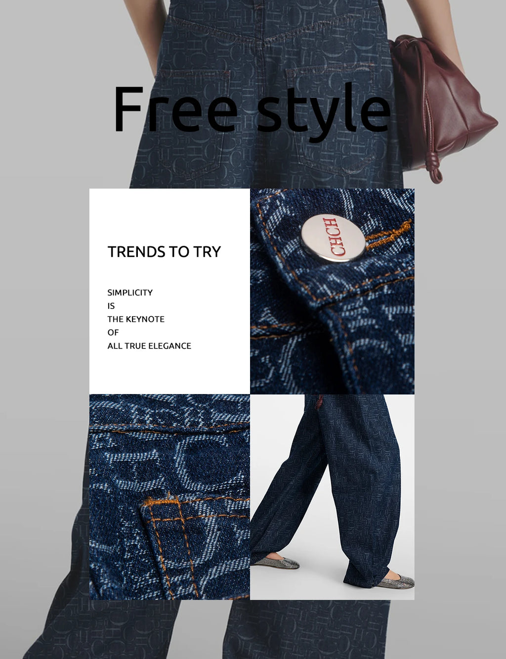 Women Pants Sets Denim Flared Trousers Fashion O Neck Coats Long Sleeve Zipper Casual Female Pants Suits Denim Streetwear Sets