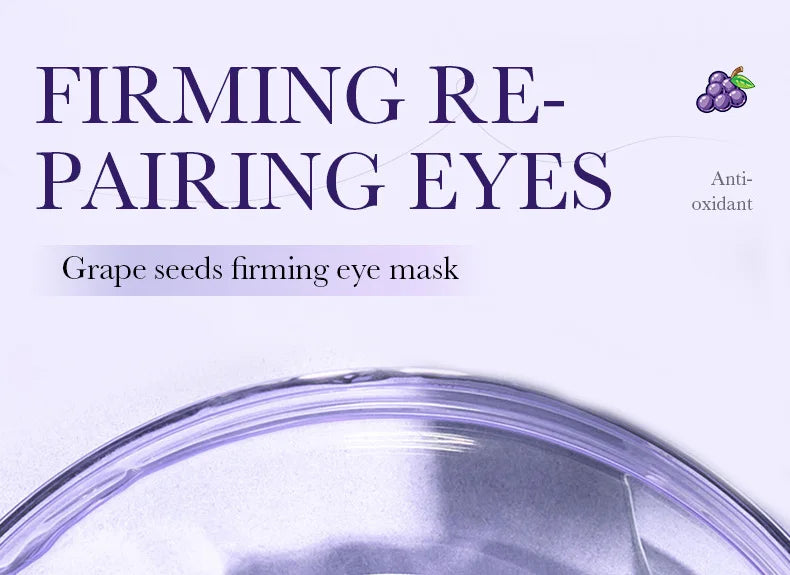 SADOER Grape Eye Mask Anti Wrinkle Dark Circles Removal Eyes Bags Moisturizing Eye Patches Eyes Skin Care 60pcs