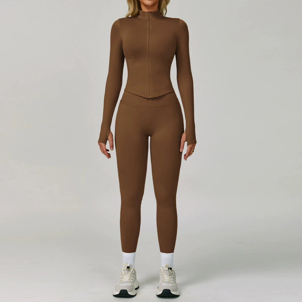 2/3PCS Seamless Sports Set  Yoga Suits  Women Tracksuit Gym Running Workout Clothes Sports Long Sleeve Leggings Yoga Clothing