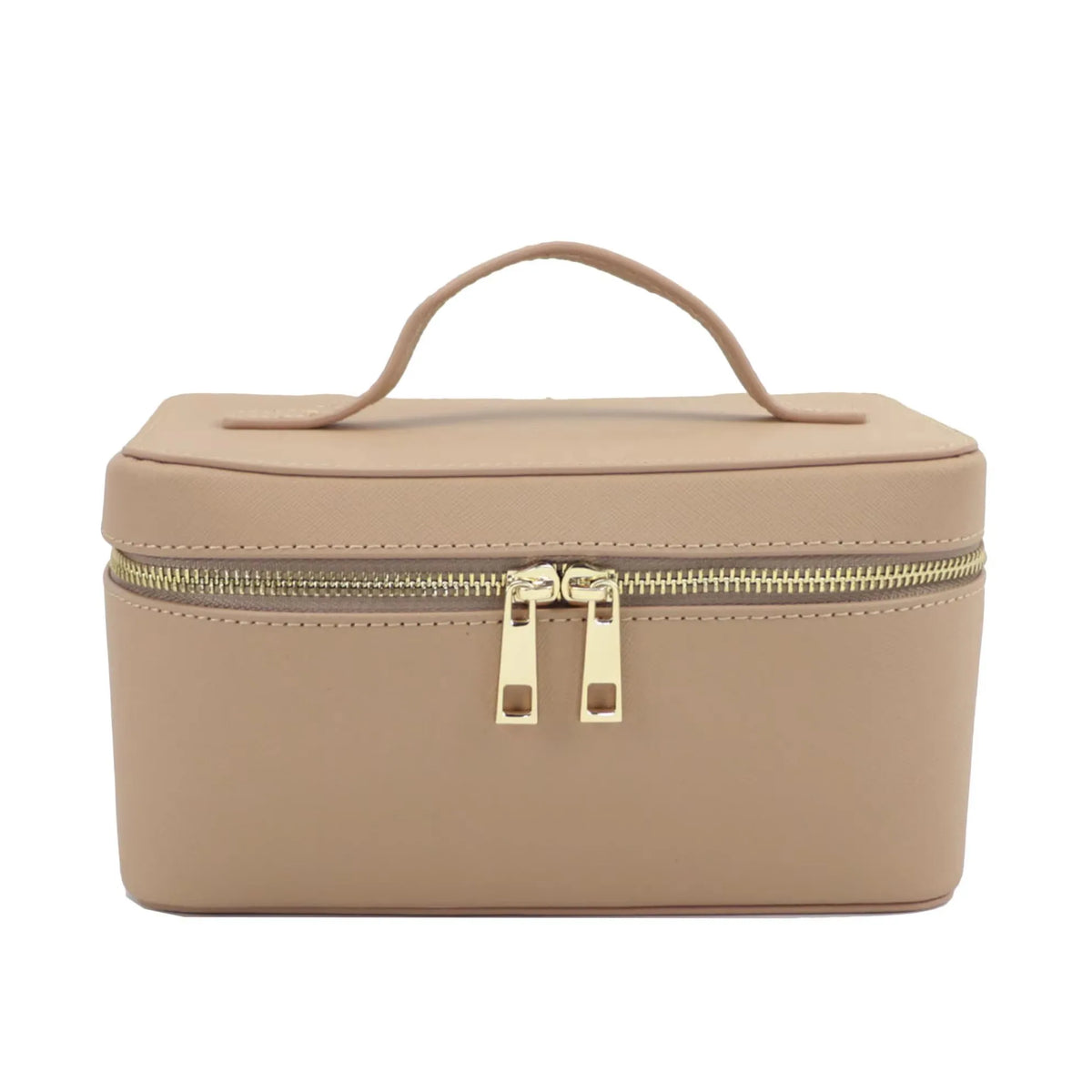 Custom Name Ladies Saffiano Split Leather Travel Toiletry Case Bag Portable Hanging Makeup Organizer Box Cosmetic Bag For Women