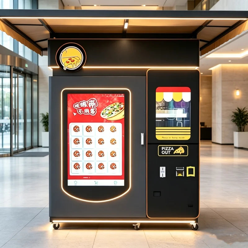 Pizza Vending Machine Supplier Pizza Dispenser Distributeur Automatique Outdoor Pizza Vending Machine for Sale Customized