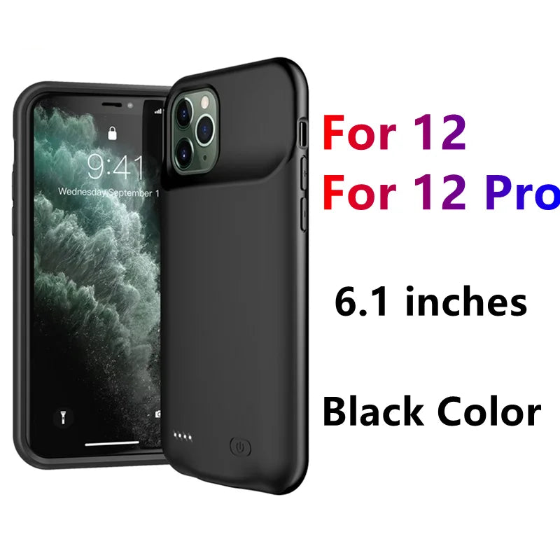 For iphone 14 Pro Max Battery Case For iphone 12 11 Pro Max Smart Power Bank Charger Cover for iPhone XS Max XR 7 8 Plus SE2 SE3
