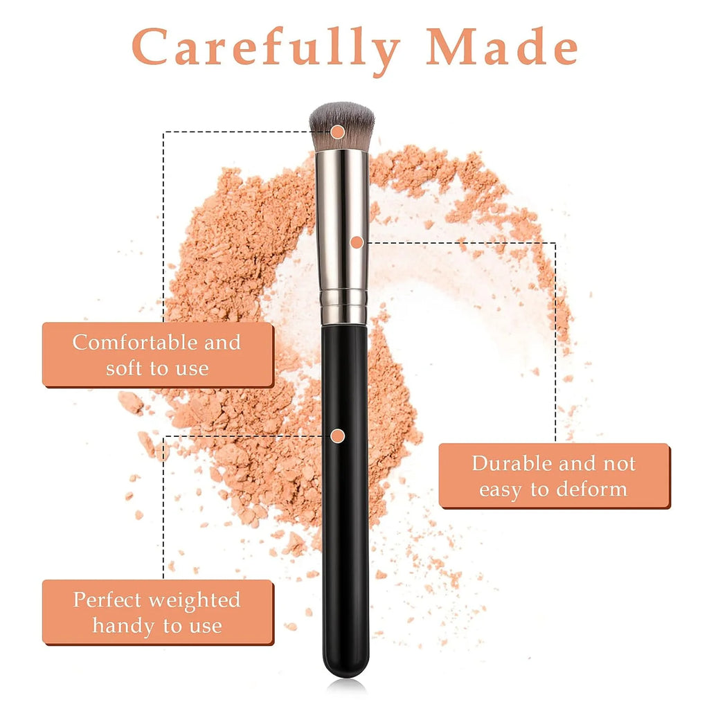 3/5 pcs Foundation Concealer Brush, Premium Contour Blusher Brushes, Flawless Under Eye Dense Face Makeup Brush For Blending