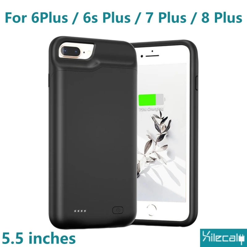 Xilecaly Portable Battery Case for iPhone 17 16 Pro Max 15Pro 13 14 12 mini Charging Case Battery Pack For iphone 7 8 6s SE 2 3