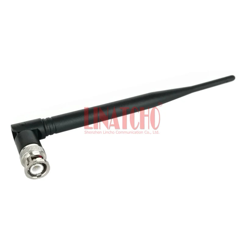 Black WIFI Router 2.4GHz 2400MHz Foldable Omni Directional BNC Male Connector Antenna