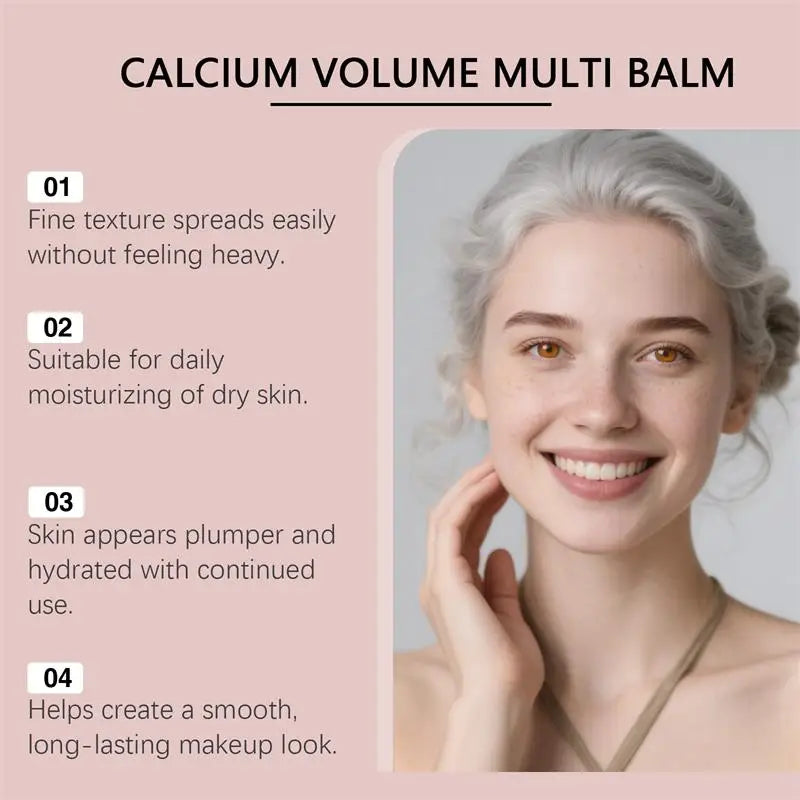 Calcium Volume Multi Balm Deep Hydration Face Skin Elasticity Enhanced Puffy Eyes Treatments Anti Wrinkle Collagen Balm Stick