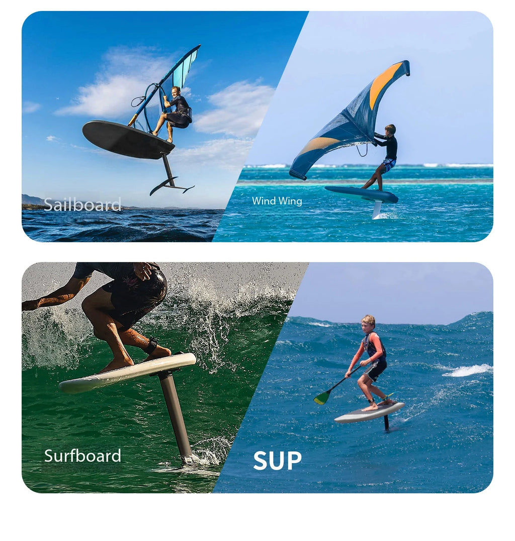 Inflatable Hydrofoil Board with Carbon Foil Set, Wing Surf Kite Foil Board for Wing SUP, Kitesurfing Water Sports