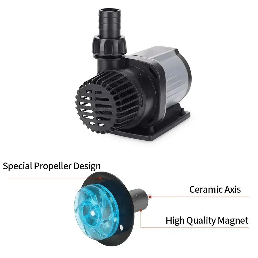 100-240V 80W 12000L/h Jebao DCS-12000 Fish Tank Submersible Pump Flow Adjustable Freshwater Pump Variable Frequency Water Pump