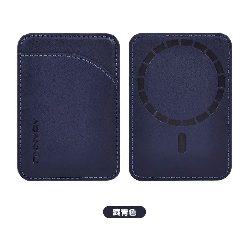 ADANNU Ultrathin Leather Wallet Magnetic Card Holder For IPhone 16 15 Plus 14 13 12 17 18 Pro Max For Magsafe Phone Card Holder