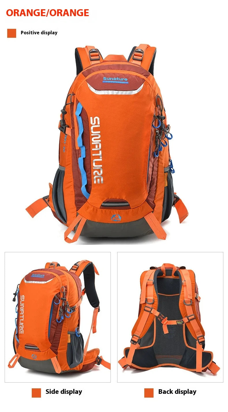 Travel Hiking Backpack 40L Trekking Bag Men Women Durable Outdoor Sports Daypack for Climbing Mountaineering Fishing Bicycle