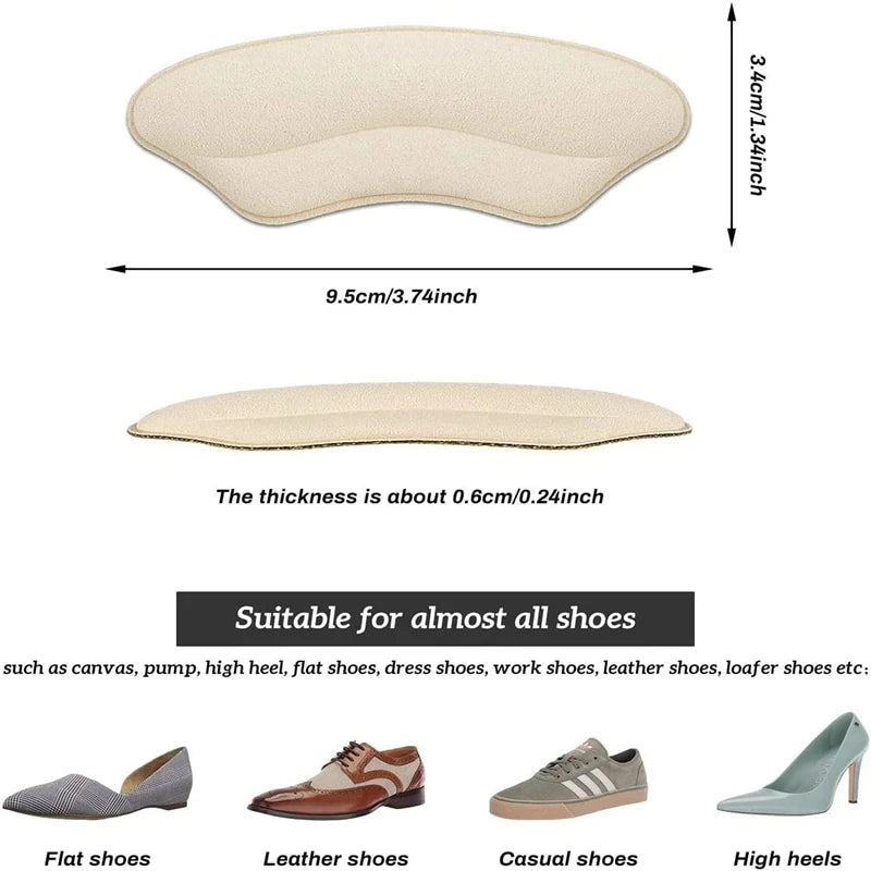 4Pcs/8Pcs Women High Heel Pad Adjust Size Adhesive Heels Pads Liner Grips Protector Sticker Pain Relief Foot Care Products