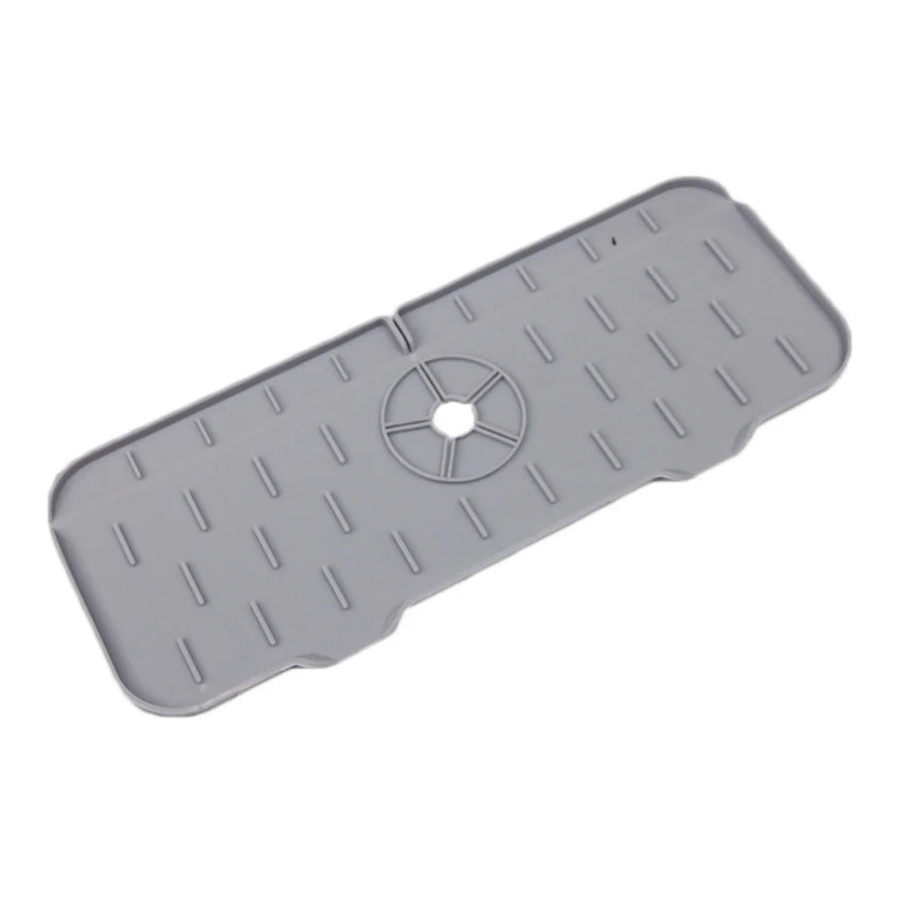 Kitchen Gadgets Silicone Faucet Absorbent Pad Shelf Sink Splash Catcher Countertop Protective Mat Bathroom Drain Mat Acceesories