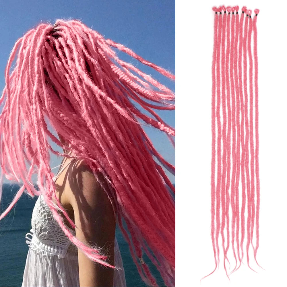 Dreadlock Extensions 26" Synthetic Dreads Crochet Reggae Dreadlocks Green 1pack/3packs/6packs