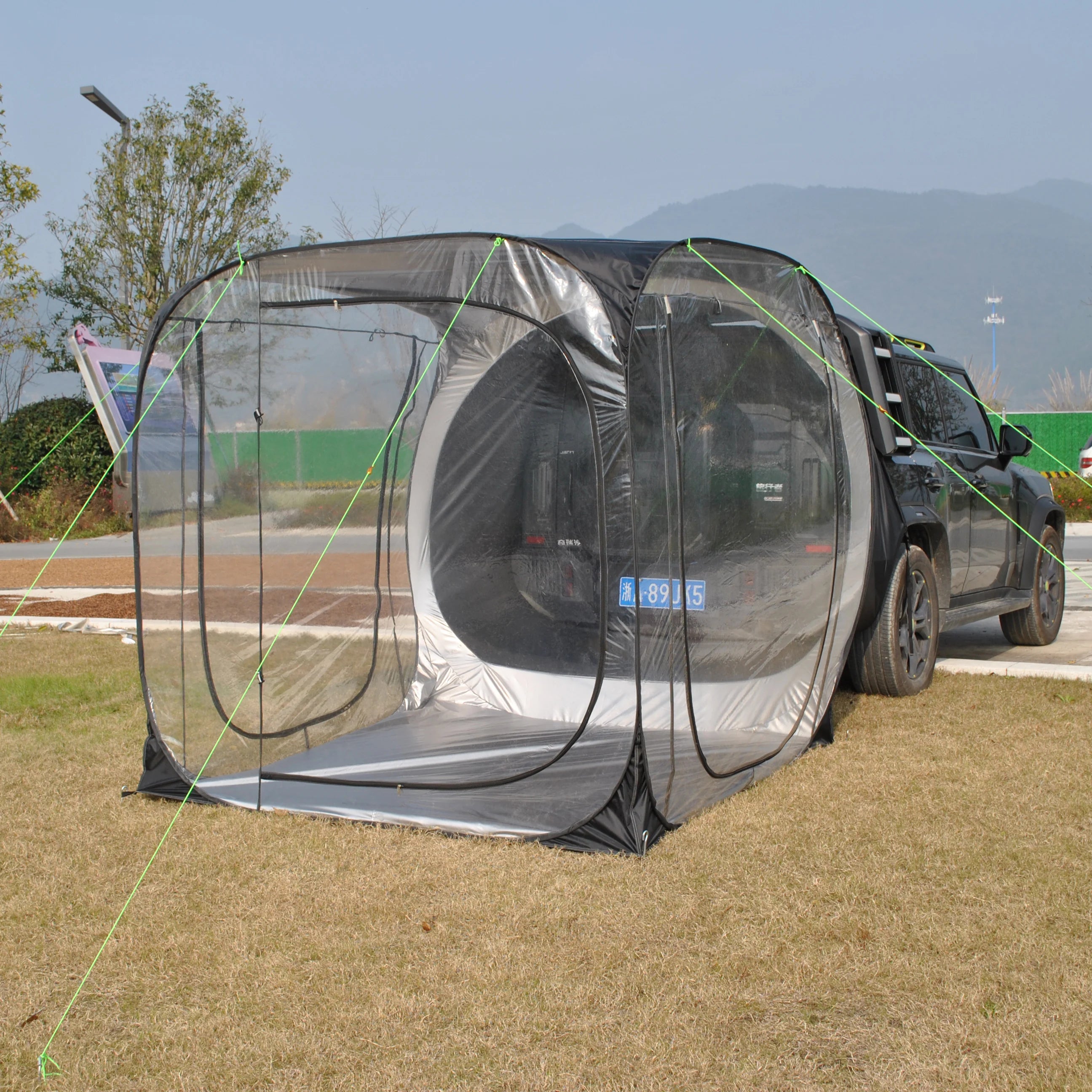 Car Tent trailer Tent, Car Tailgate Tent,Pop Up Car Rear Tent, SUV Tents Car Tents for Campers Multipurpose Truck Tent
