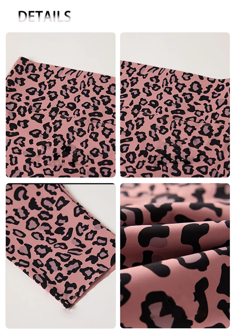 BIVIGAOS Summer Fashion Trend Leopard Print Cycling Shorts Women High Waist Tight Sexy Sport Short Leggings Fitness Biker Shorts