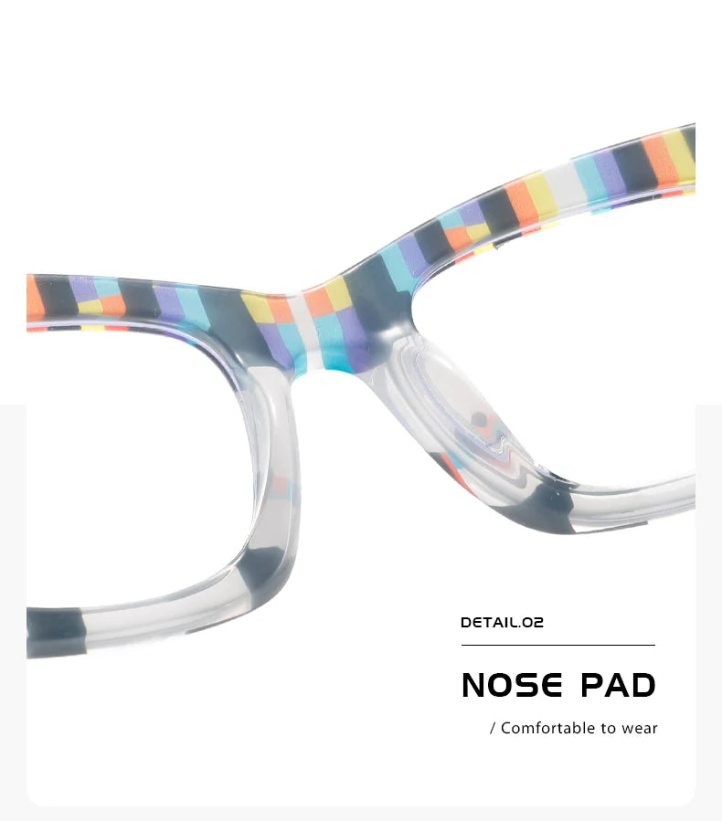 Multi Colored New Dazzling Frame Women's Flat Mirror European and American Fashion High-End Feeling Plain Face Eyeglass Frame