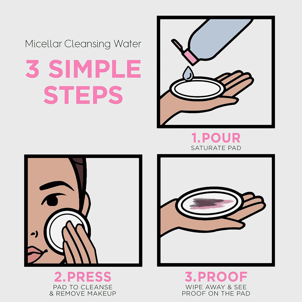 100G Clean Water, Alcohol Free essence, Mild Makeup Remover, Sensitive Skin, Face, Eyes, Lips, Deep Cleaning Facial Cleanser
