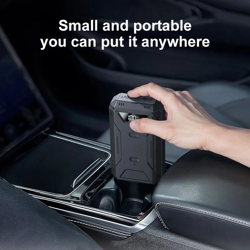 Portable Car Battery Jump Starter – Emergency Booster & Power Bank