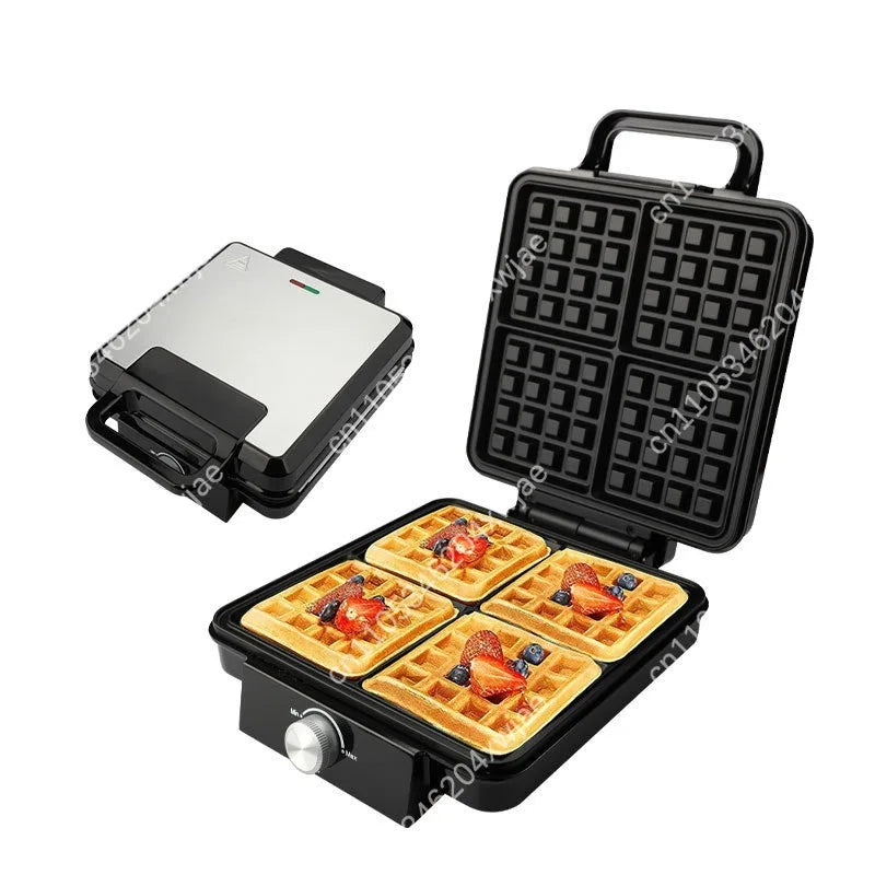 Household Four Pieces Waffle Iron Multifunctional Sandwich Maker Electric Crepe Grill Breakfast Kitchen Equipment