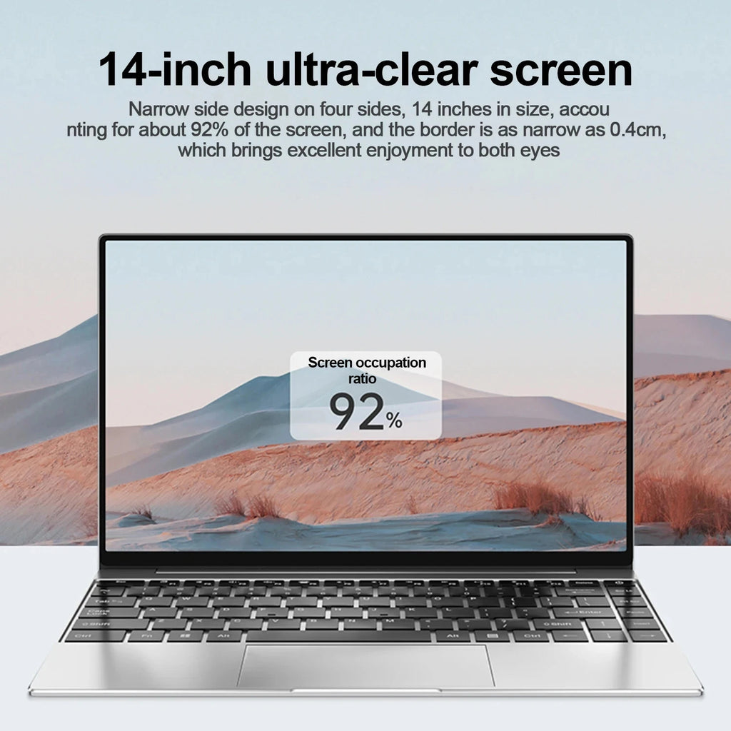 2025 NEW Core i9 laptop 16GB RAM 2TB SSD Portable laptops 1920*1080 Laptop computer i9-8950hk laptop 14.1-inch Office laptop