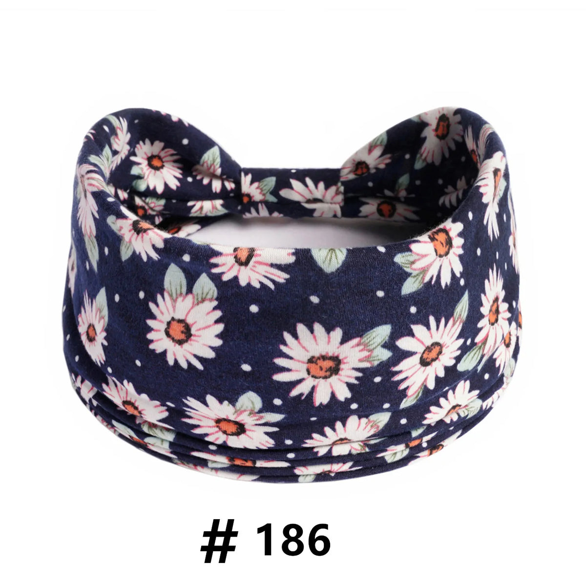 Boho Headbands for Women Cotton Wide Head Bands Stretch Hairband Non Slip Workout Yoga Running Turban Headwrap Hair Accessories