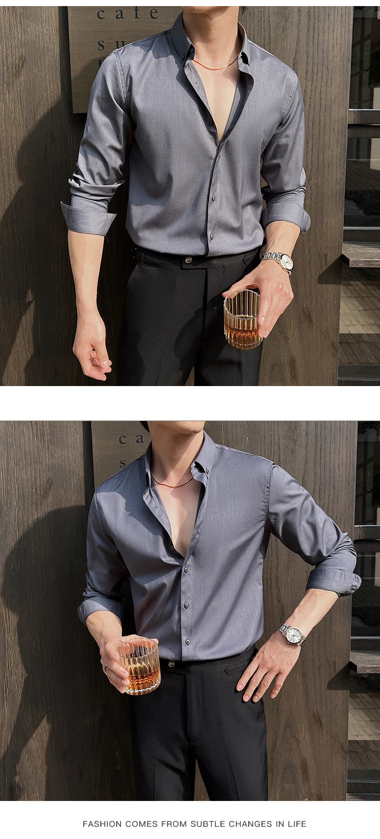 Shirts for Men Long Sleeve British Style Solid Casual Anti-wrinkle Soft Slim Fit Formal Dress Shirt Men Clothing Oversized 7XL-S