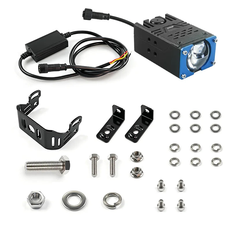 Car ATV UTV Offroad Motorcycle Accessories High Power LED Grid Lights 136W Projector Lens Fog Universal Grid Light SpoTlight