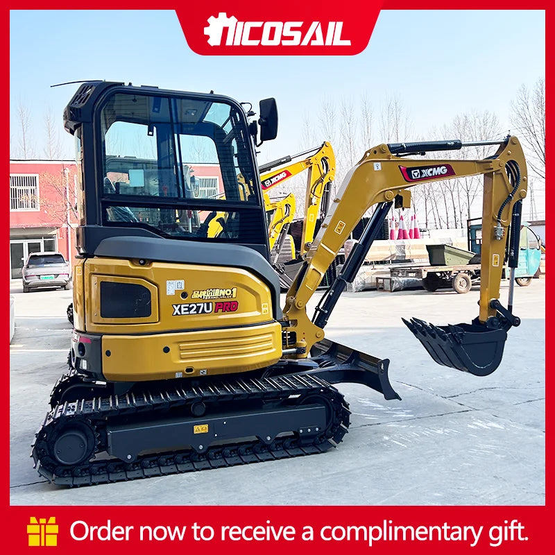2026 Mini Digger Cheap Price 22kN Bucket Digging Force 36kN Traction for Farmland Renovation Mini Excavator