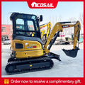 2026 Mini Digger Cheap Price 22kN Bucket Digging Force 36kN Traction for Farmland Renovation Mini Excavator