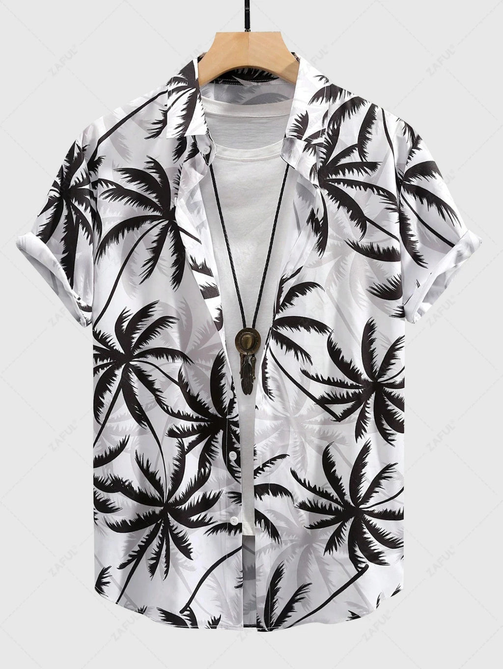 Hawaiian Mens Shirts Tropical plant leaves 3D Printed simple Tops Casual Short Sleeve Button Beach Shirt Summer  Men's Clothes